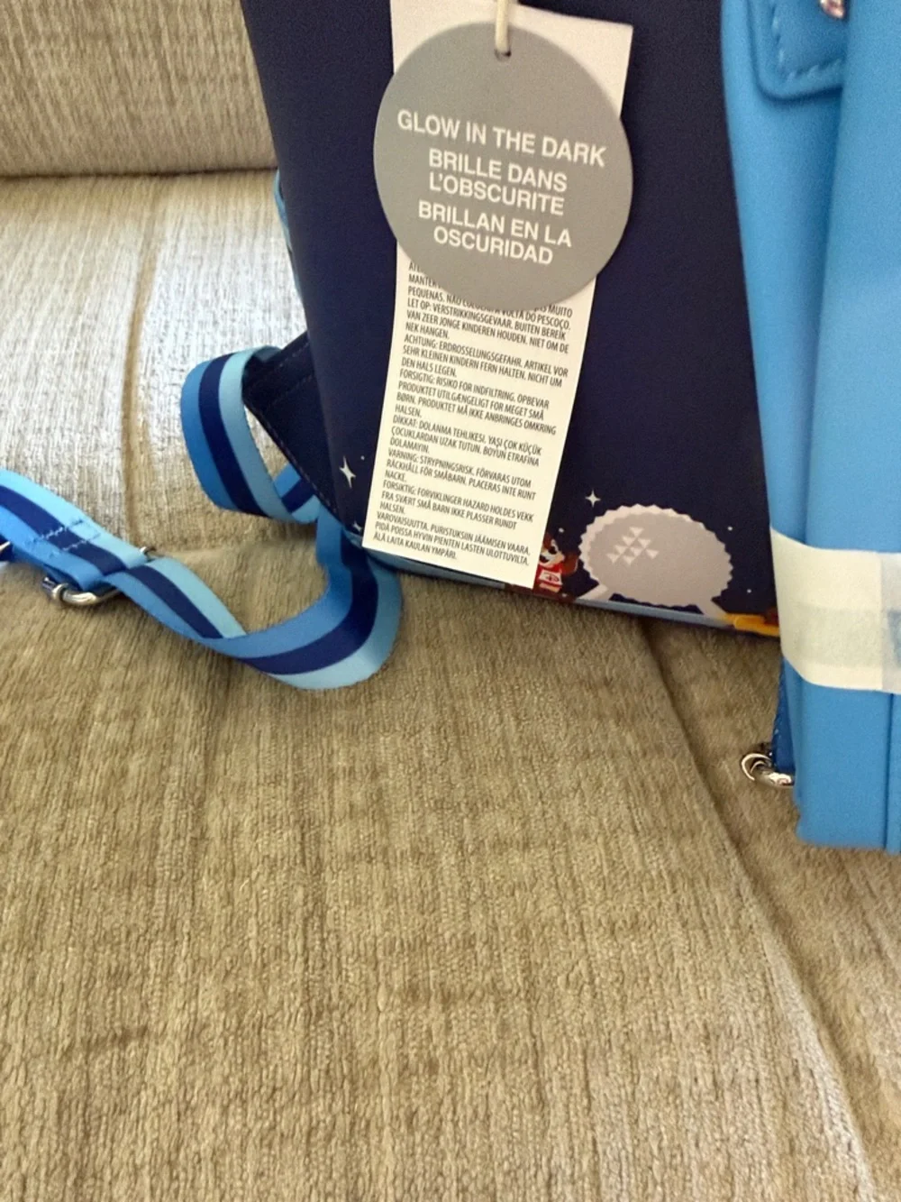 Loungefly Walt Disney World 2024 Marathon Weekend Navy Blue Mini Backpack